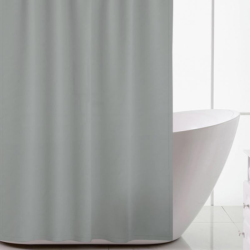 PEVA Bathroom Water Proof Solid Color Shower Curtain