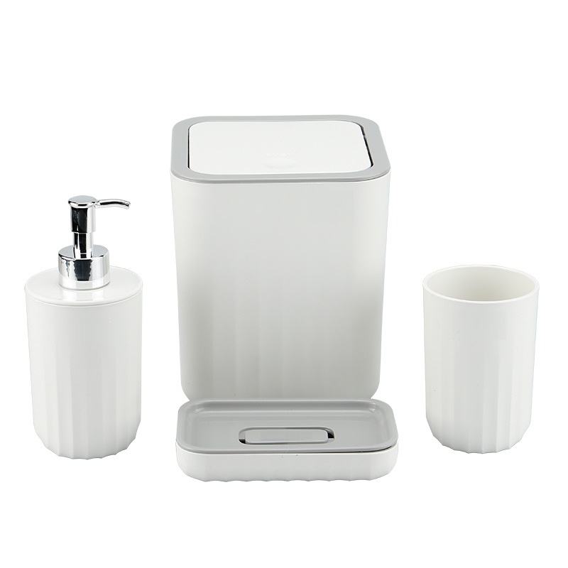 Plastic bathroom set Four-piece Set