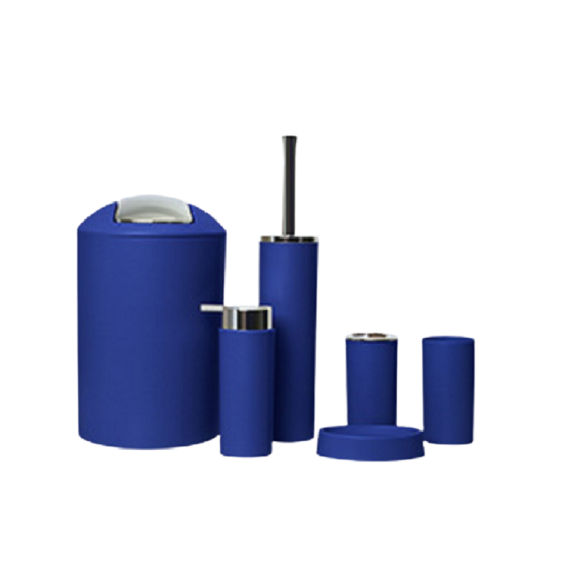 Plastic bathroom set Blue