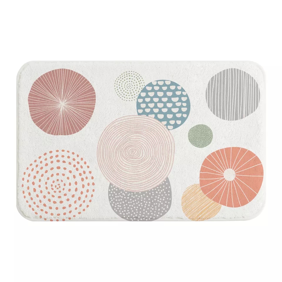 New Designer Shaggy Polyester Bathroom Mat