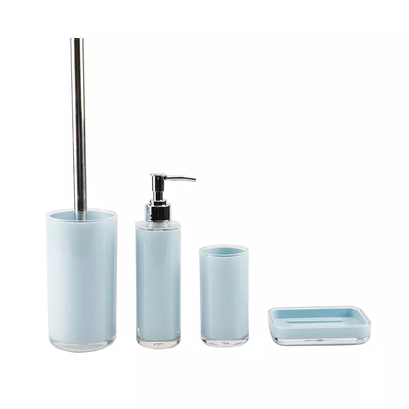 4 Piece Set Plastic Bathroom Accessories Set