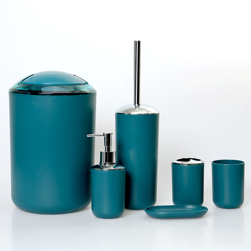 Plastic bathroom set Dark green