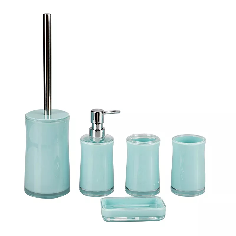 Sky Blue 5 Piece Bathroom Set