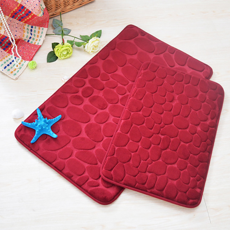Bath Mat Stone Red