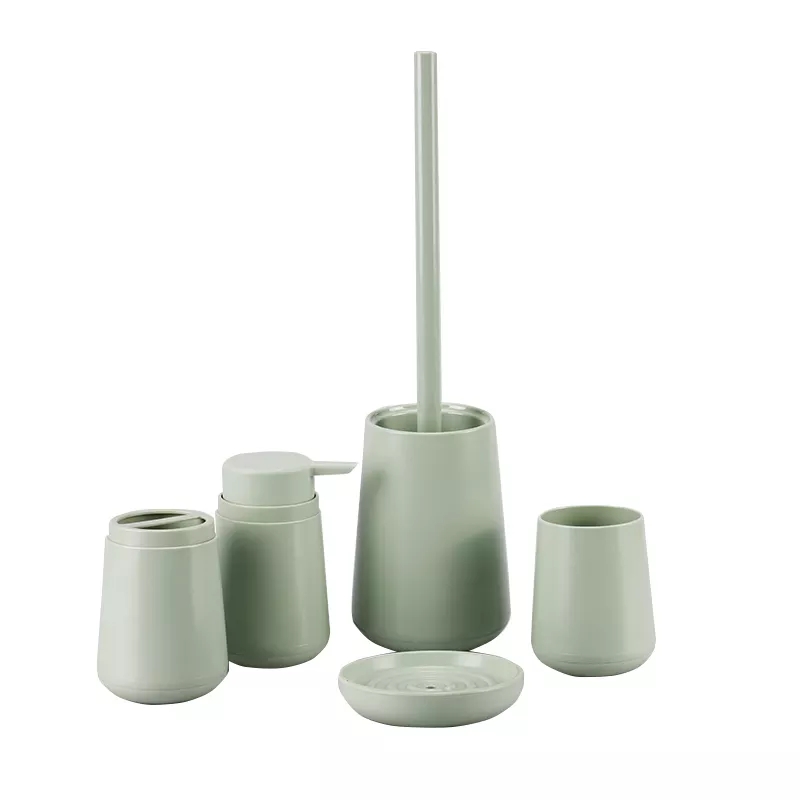 5 Piece Luxury Plastic Bathroom Accessories Set