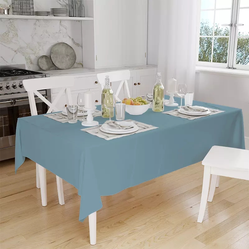 Solid Color PEVA Plastic Tablecloth