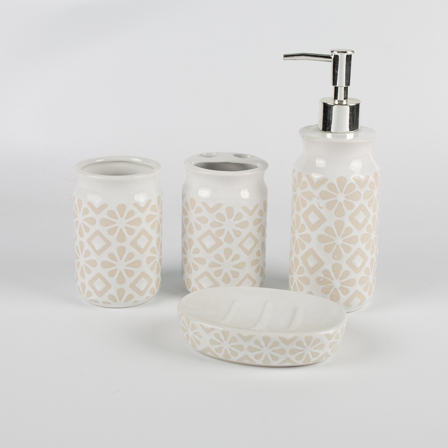 4pcs ceramic bath set