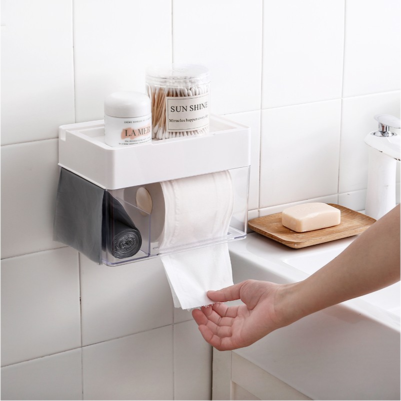 Wall-mounted Tissue Storage Box