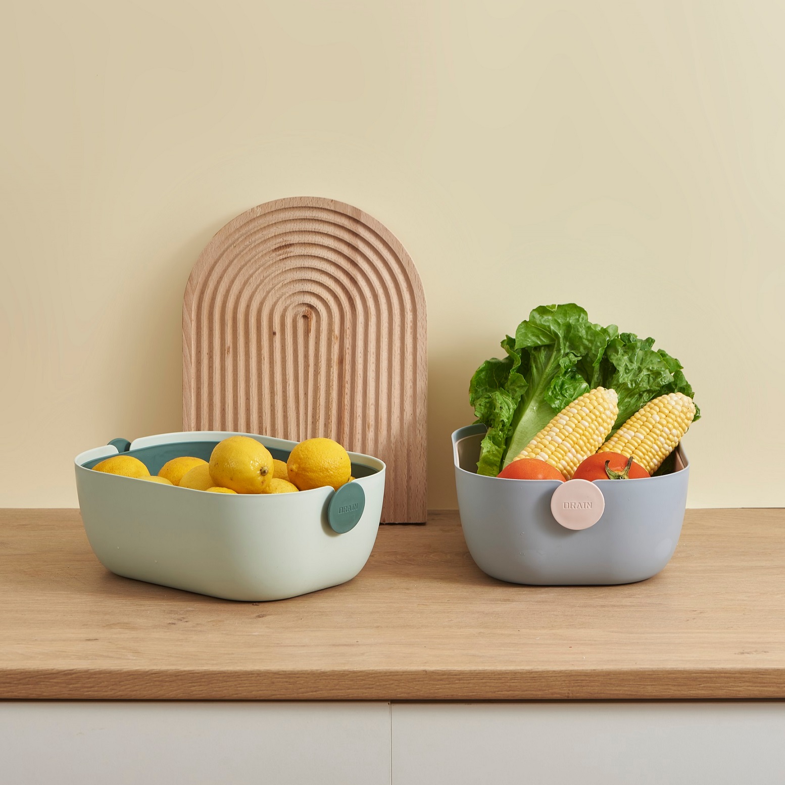 Rotating Double Plastic Drain Basket