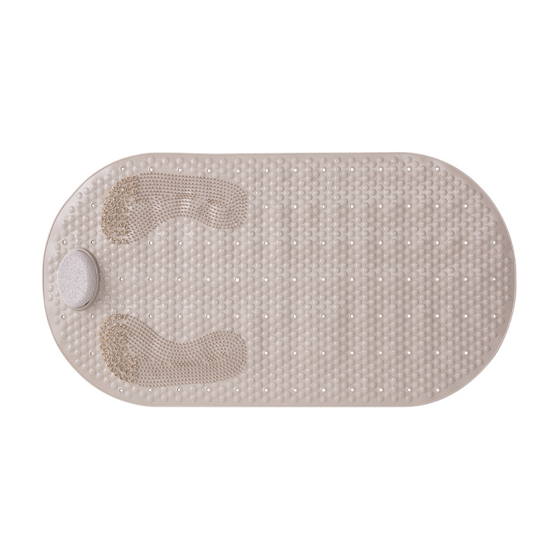 Foot rubbing stone bathroom mat