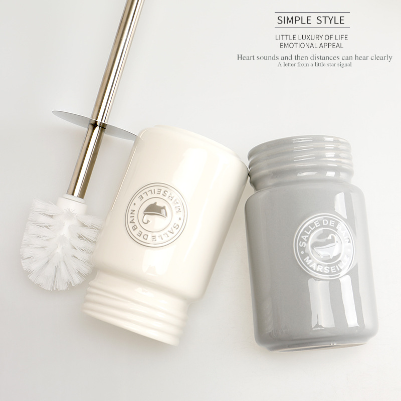 Milk bottle toilet brush